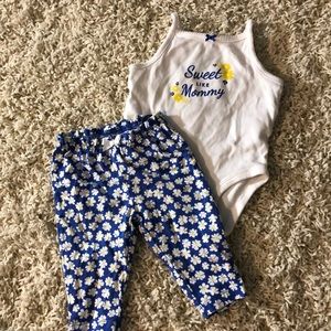 Carters 3 month baby girl outfit.